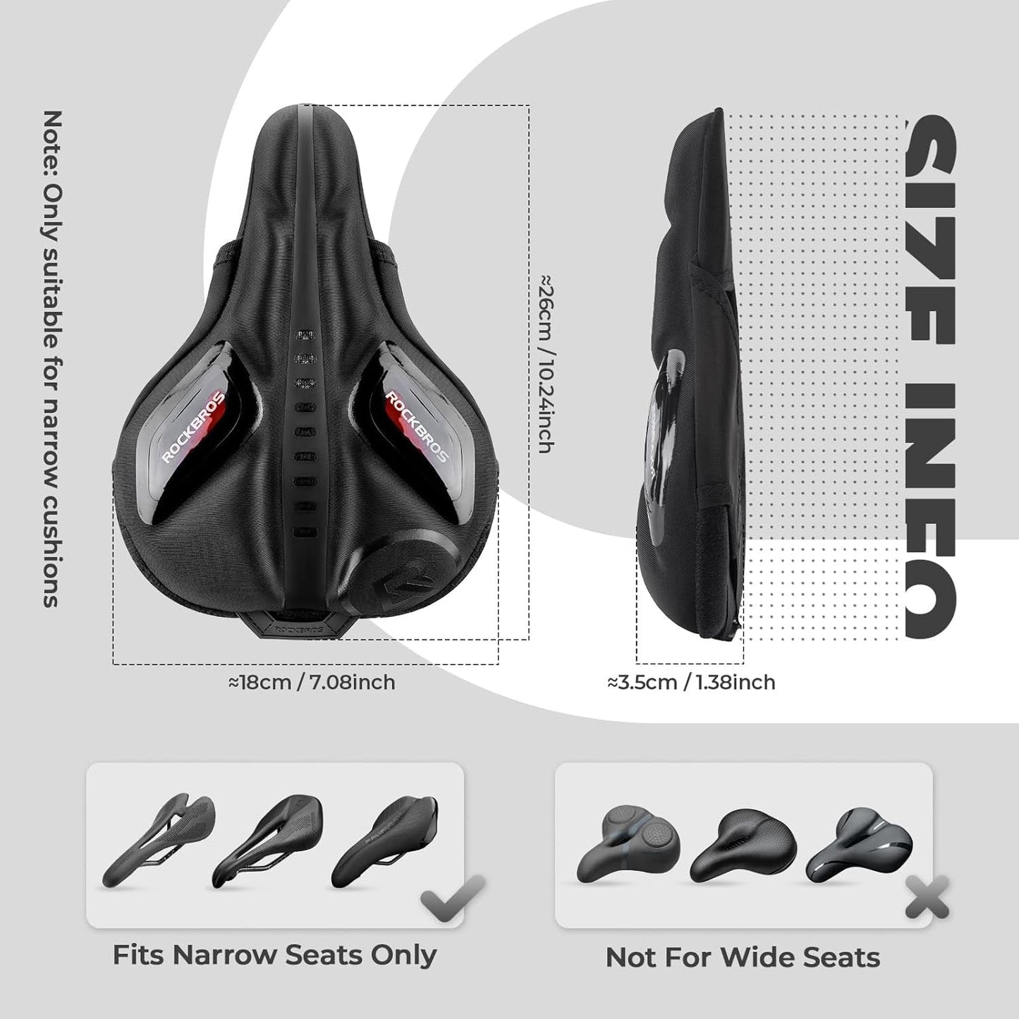 Capa de assento de bicicleta com proteção contra chuva gel sela capa para mtb bicicleta de estrada e-bike vermelho/azul