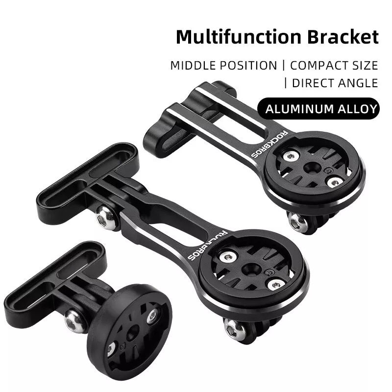 Suporte para computador de bicicleta ROCKBROS para Garmin Bryton Wahoo GPS suporte para guidão de alumínio