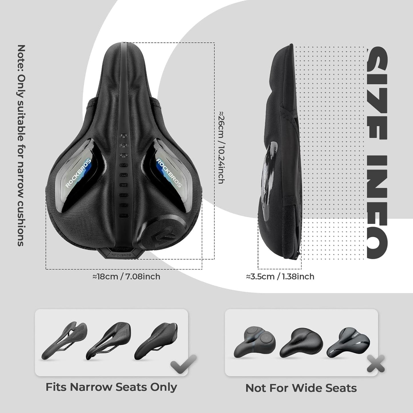 Capa de assento de bicicleta com proteção contra chuva gel sela capa para mtb bicicleta de estrada e-bike vermelho/azul