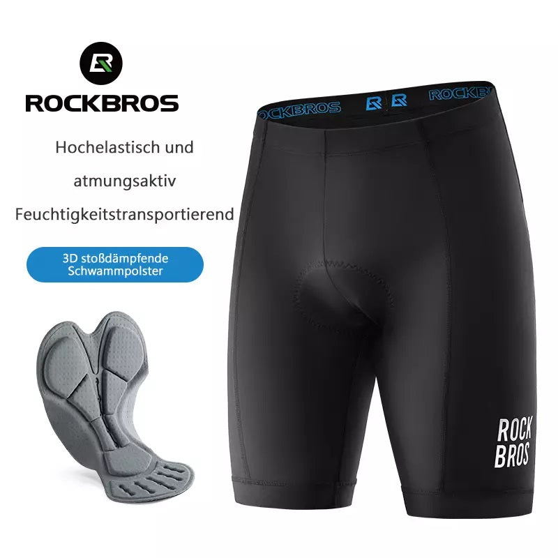Shorts de ciclismo feminino ROCKBROS com estofamento de assento 3D para mtb e verão