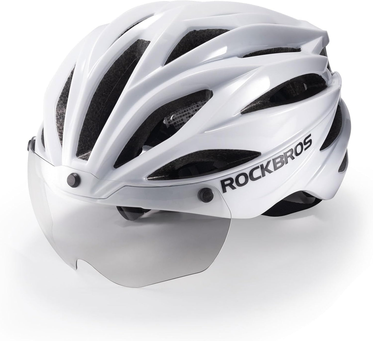 Capacete de bicicleta adulto ROCKBROS com viseira magnética removível respirável ajustável para homens e mulheres 58-62cm