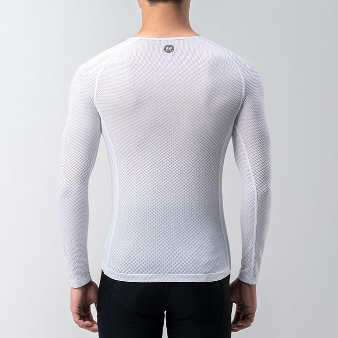 Camisa de manga comprida ROCKBROS camisa de ciclismo masculina, camisa funcional de secagem rápida, roupas de ciclismo, camisa de fitness para ciclismo, corrida, tênis, caminhada, homens