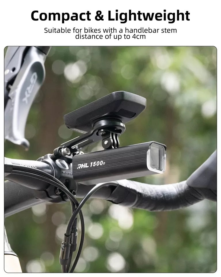 Suporte para computador de bicicleta ROCKBROS para Garmin Bryton Wahoo GPS suporte para guidão de alumínio