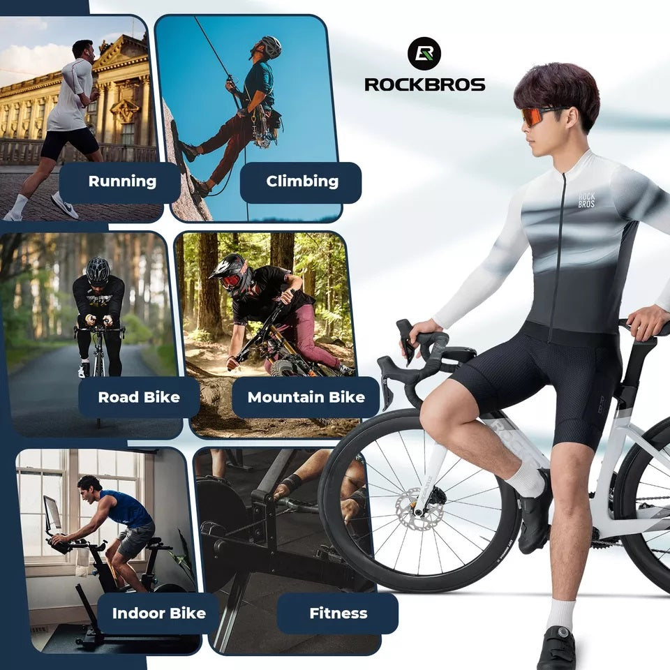 Camisa de ciclismo masculina ROCKBROS, camisa de ciclismo de manga comprida, camisa de bicicleta para ciclismo, ciclismo, MTB, bicicleta de estrada, roupas de ciclismo, respirável, de secagem rápida