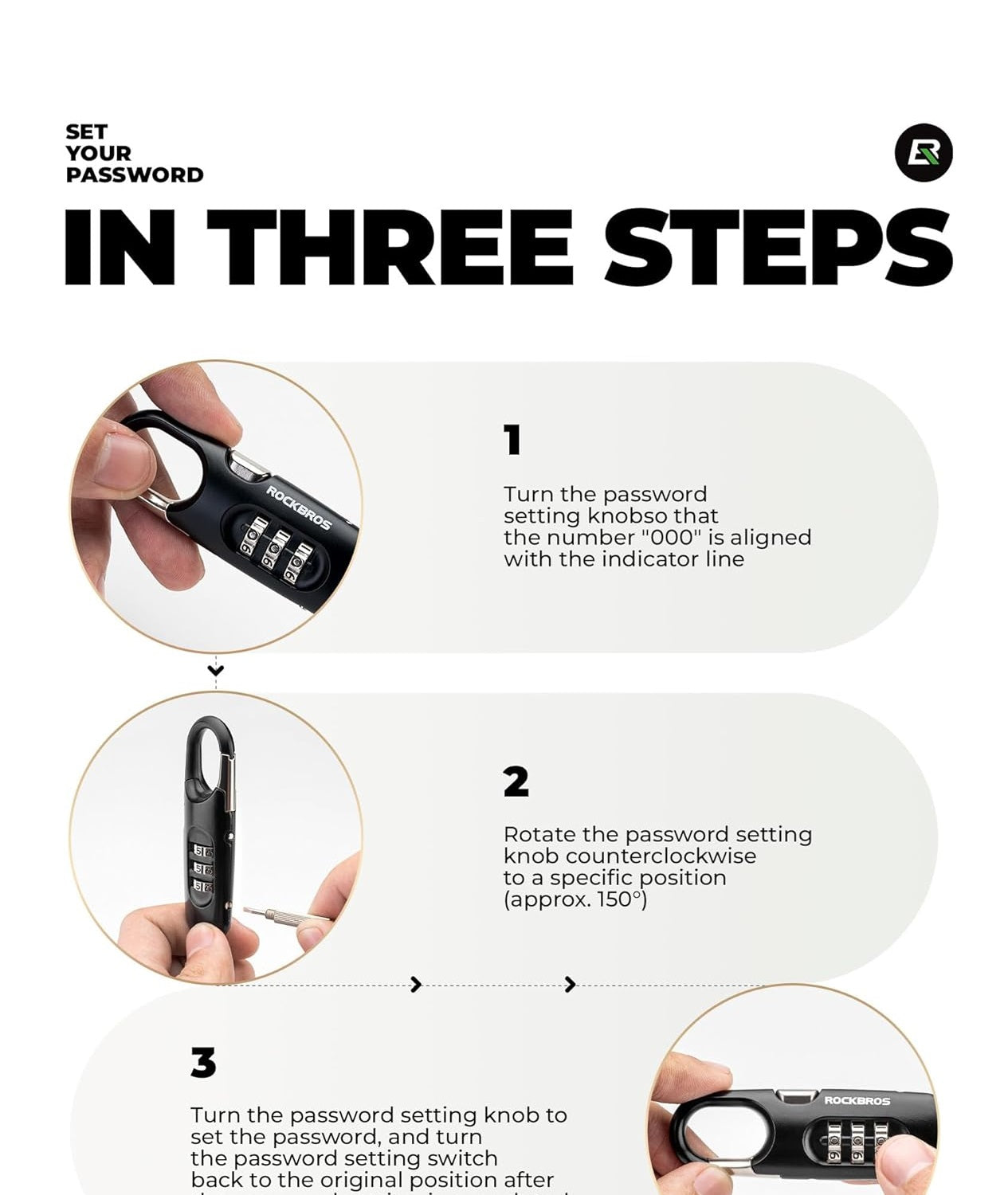ROCKBROS bloqueio de cabo de bicicleta 150 cm com código numérico anti-roubo para bicicleta scooter carrinho de bebê vermelho/preto
