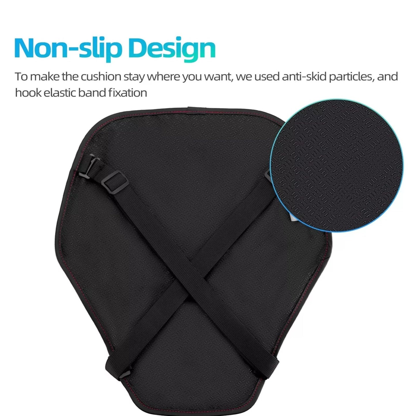 Capa de selim para motocicleta ROCKBROS sela inflável 3D à prova d'água com absorção de choque