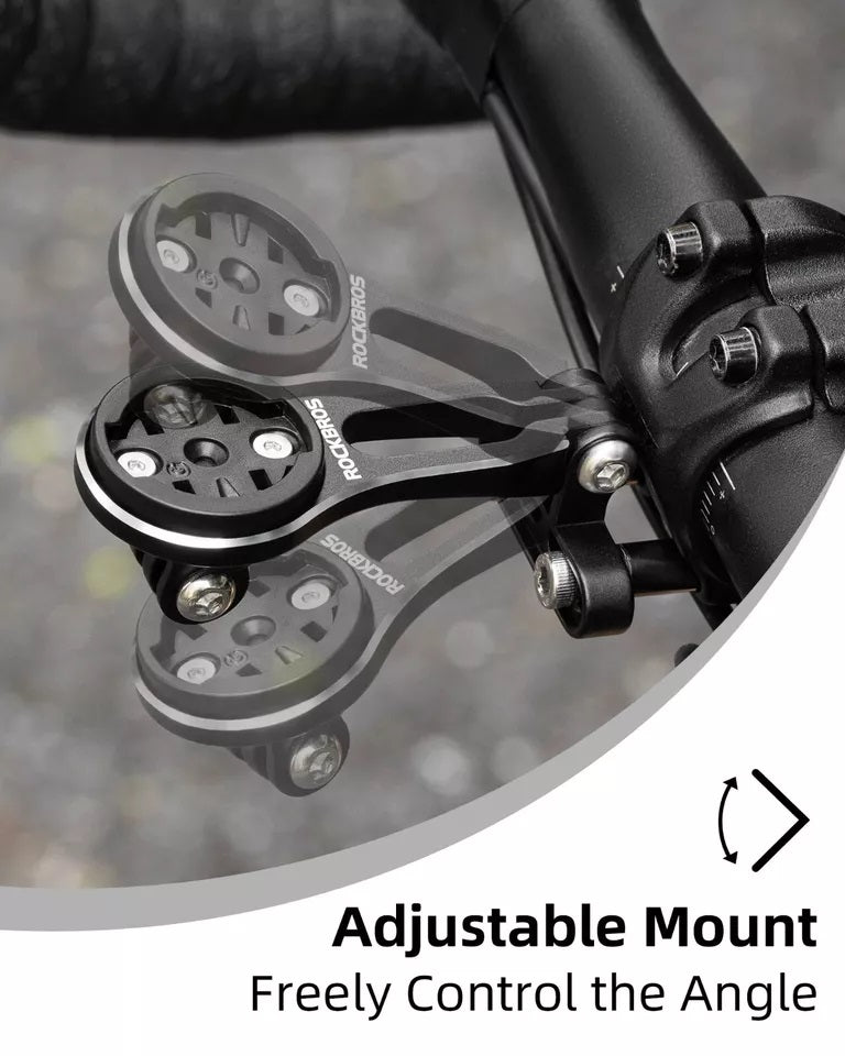 Suporte para computador de bicicleta ROCKBROS para Garmin Bryton Wahoo GPS suporte para guidão de alumínio