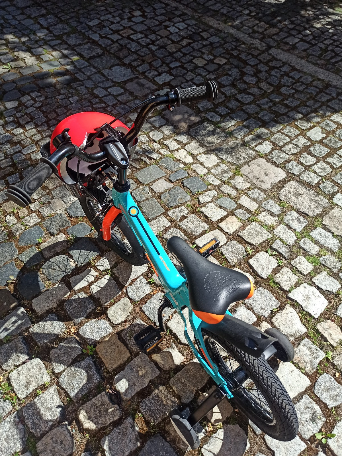 Bicicleta infantil SKYS de 3 a 9 anos 14/16/18 polegadas azul laranja