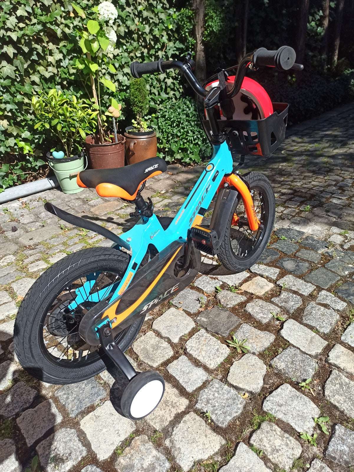 Bicicleta infantil SKYS de 3 a 9 anos 14/16/18 polegadas azul laranja
