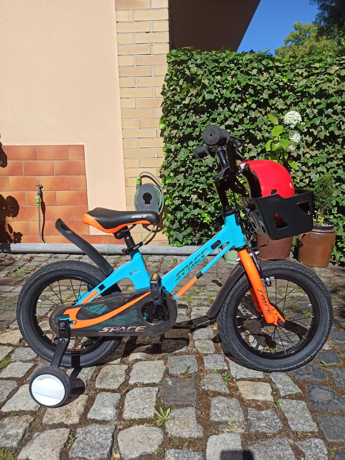 Bicicleta infantil SKYS de 3 a 9 anos 14/16/18 polegadas azul laranja
