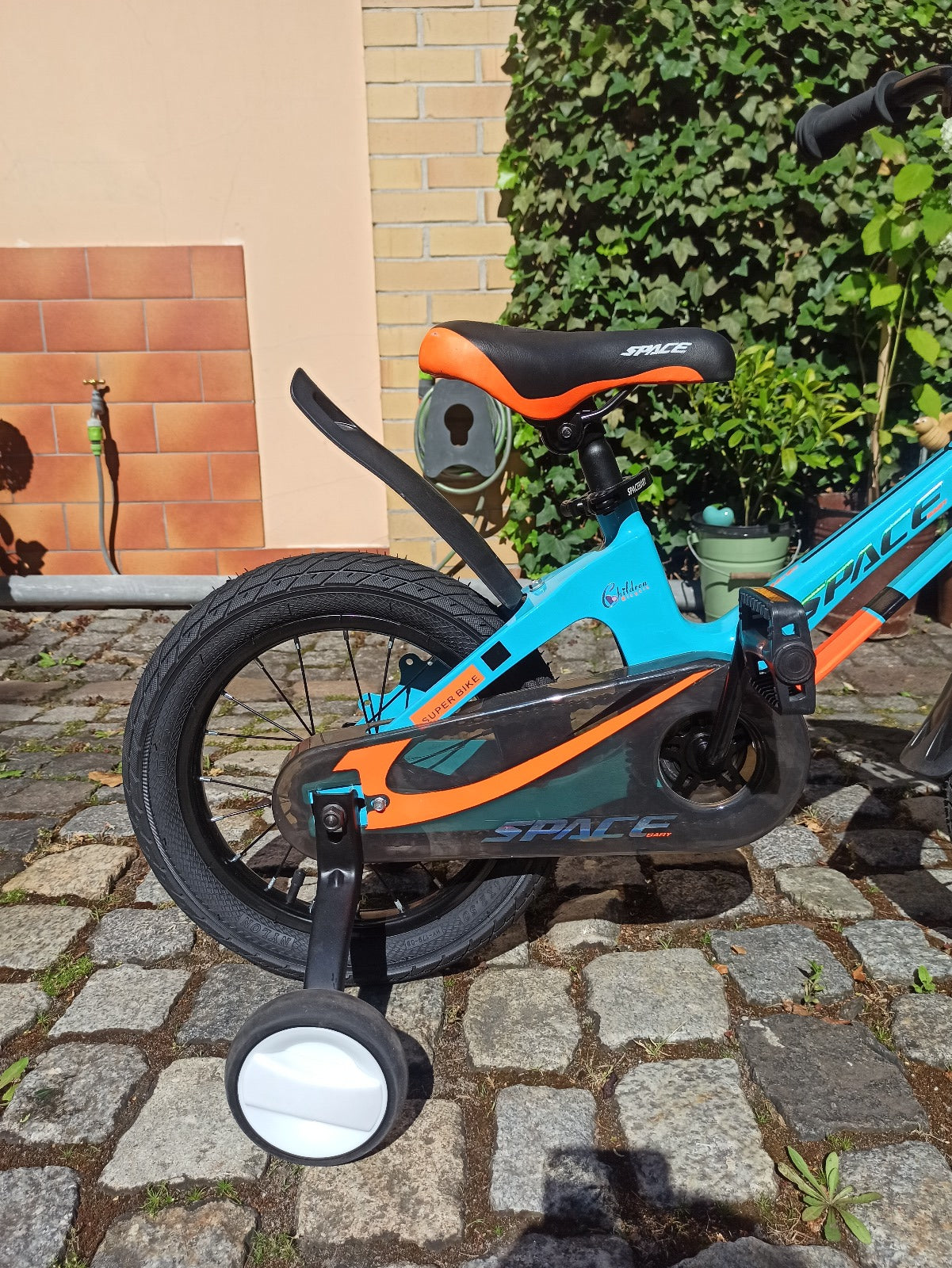 Bicicleta infantil SKYS de 3 a 9 anos 14/16/18 polegadas azul laranja