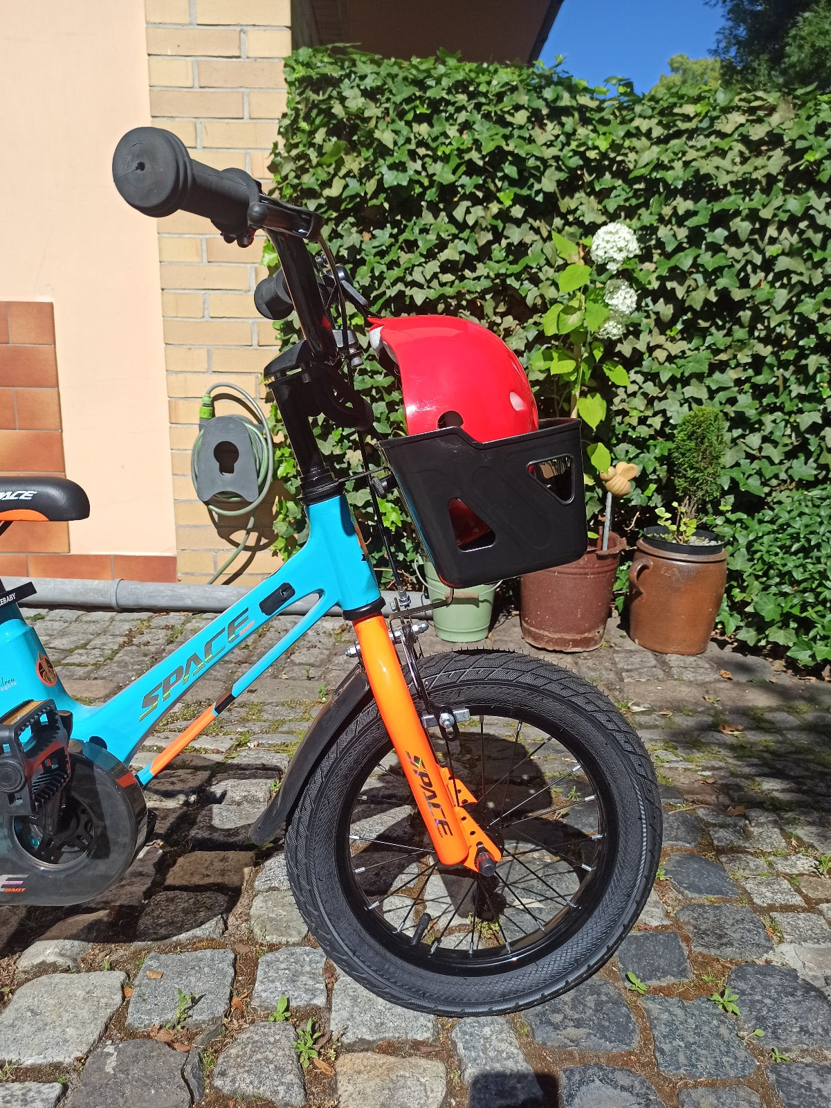 Bicicleta infantil SKYS de 3 a 9 anos 14/16/18 polegadas azul laranja