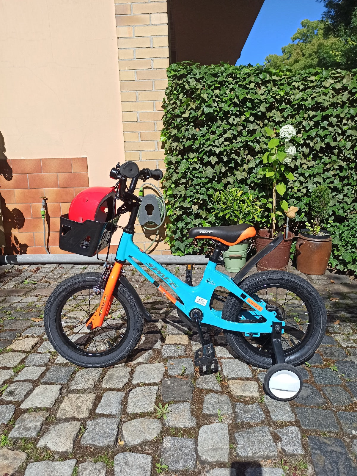 Bicicleta infantil SKYS de 3 a 9 anos 14/16/18 polegadas azul laranja
