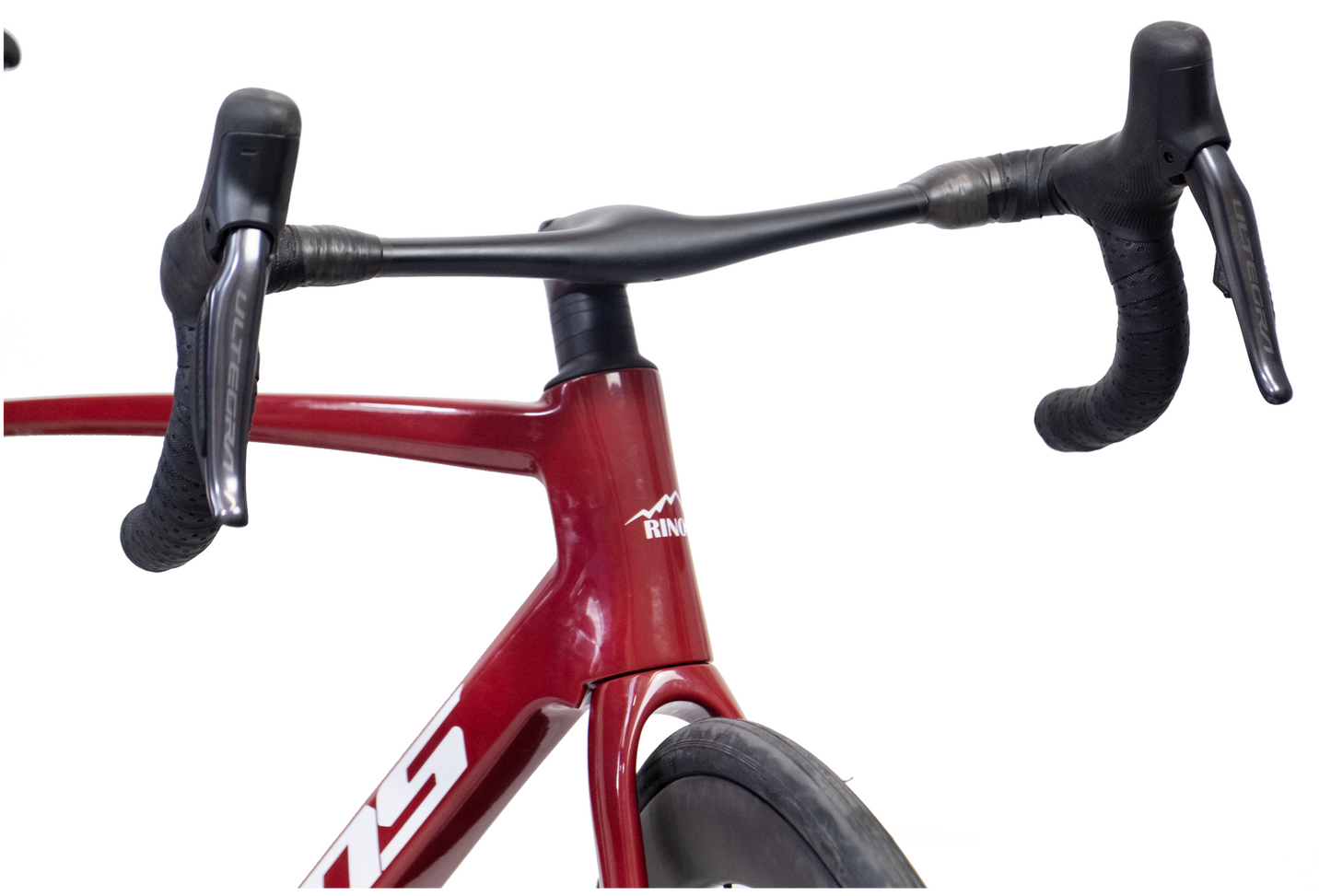 RINOS bicicleta de estrada em carbono Odin7.1 Shimano Ultegra Di2 Vermelha XS com rodas de carbono – 24 velocidades