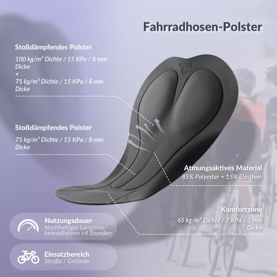 ROCKBROS TVI shorts de ciclismo feminino shorts de ciclismo 4D acolchoados shorts leggings curtos