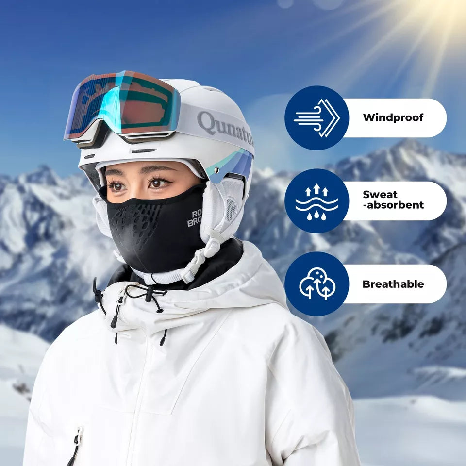 ROCKBROS Winter Half Balaclava E-bike/Bicicleta/Motocicleta Máscara Fleece Sleep Warm
