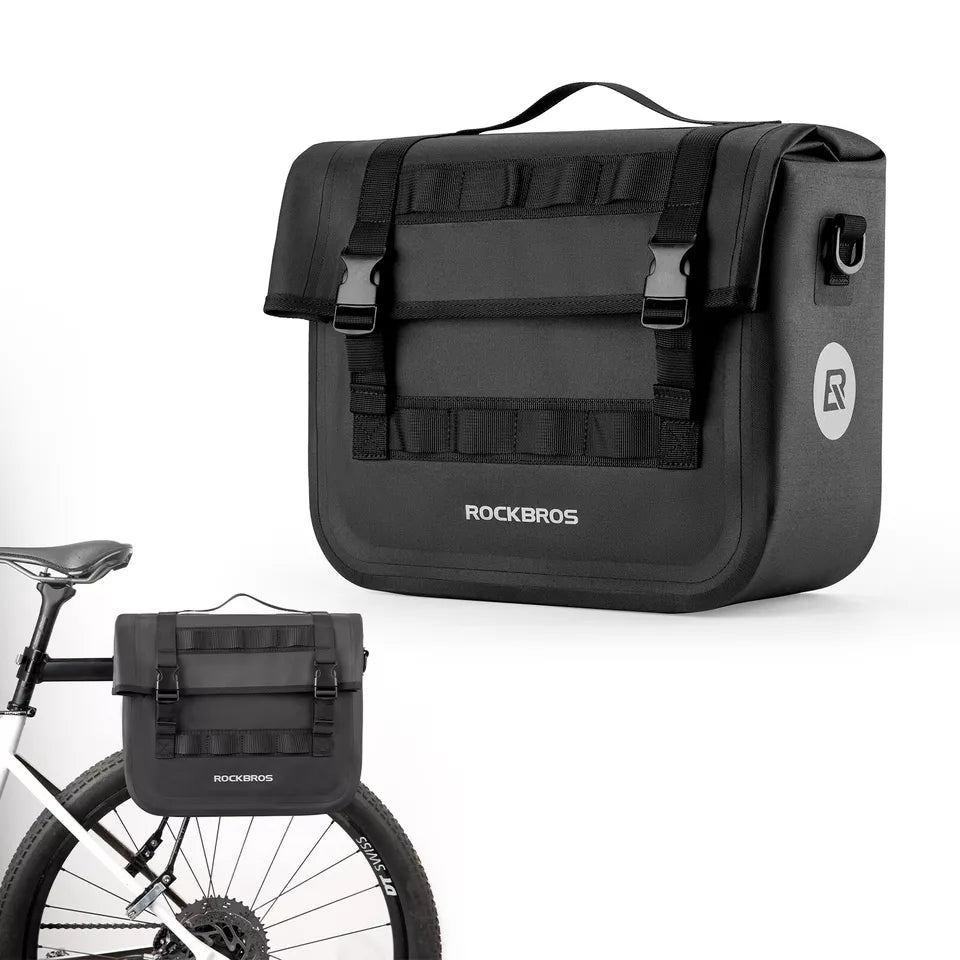 ROCKBROS bolsa de bagagem para bicicleta/motocicleta 600D pannier 9-15L repelente à água