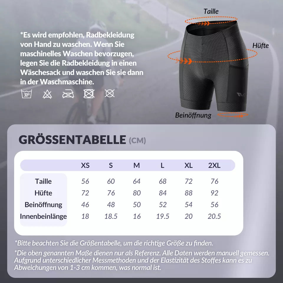 ROCKBROS TVI shorts de ciclismo feminino shorts de ciclismo 4D acolchoados shorts leggings curtos