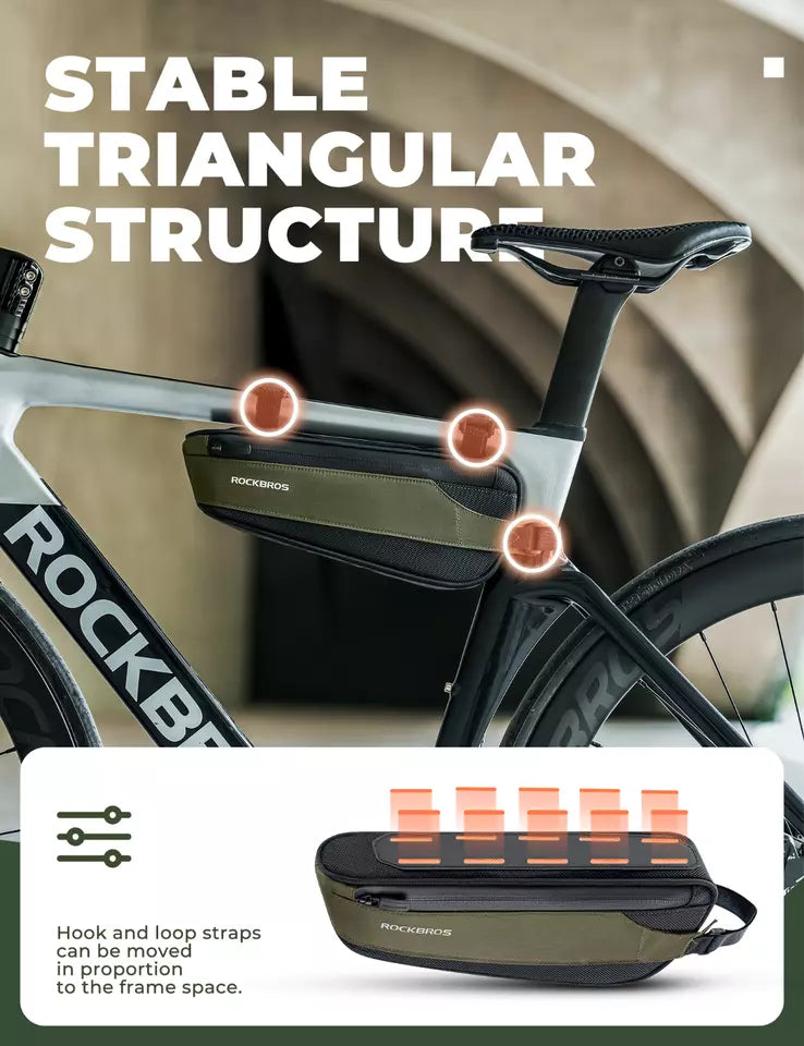 Bolsa de quadro ROCKBROS bolsa de tubo inferior bolsa de bicicleta de estrada MTB