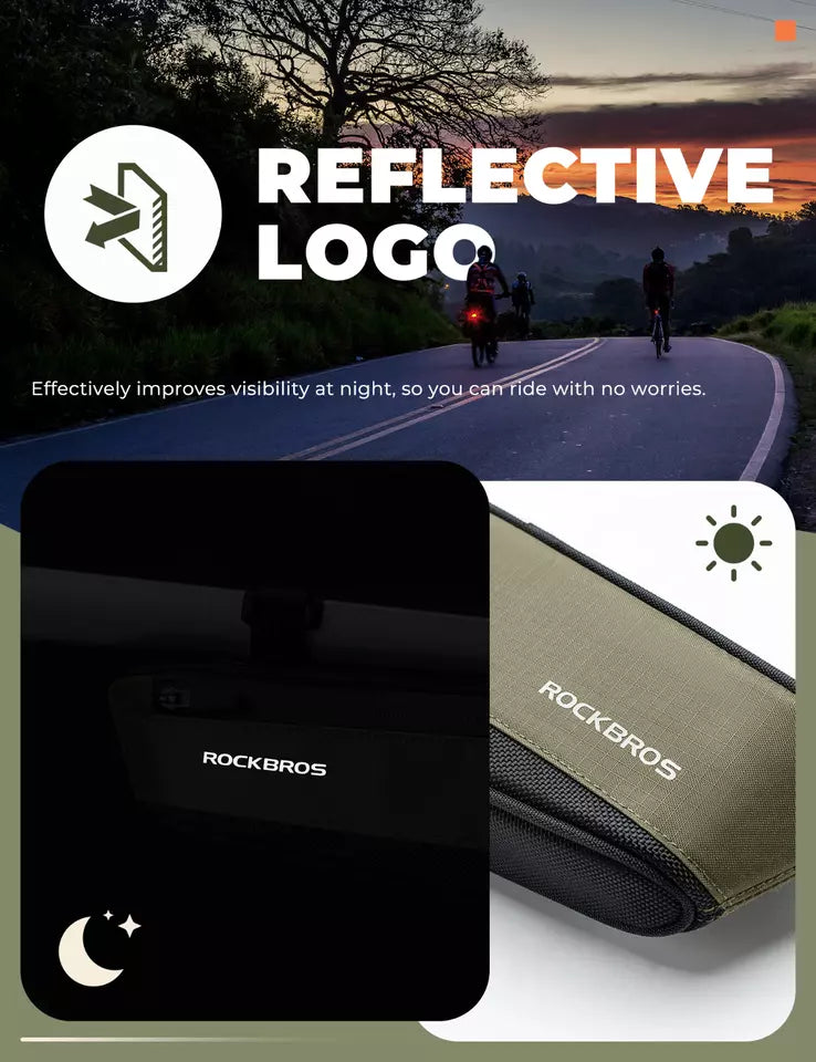 Bolsa de quadro ROCKBROS bolsa de tubo inferior bolsa de bicicleta de estrada MTB