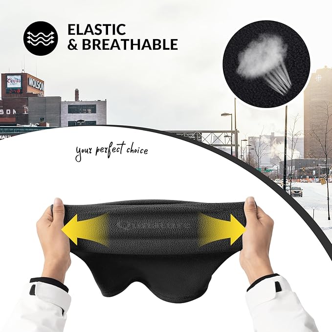 Qunature Balaclava Winter Warm Balaclava Thermal Windproof Balaclava Ski Mask para atividades ao ar livre, como ciclismo, motociclismo, snowboard, esqui, aquecedor de pescoço para mulheres/homens unissex