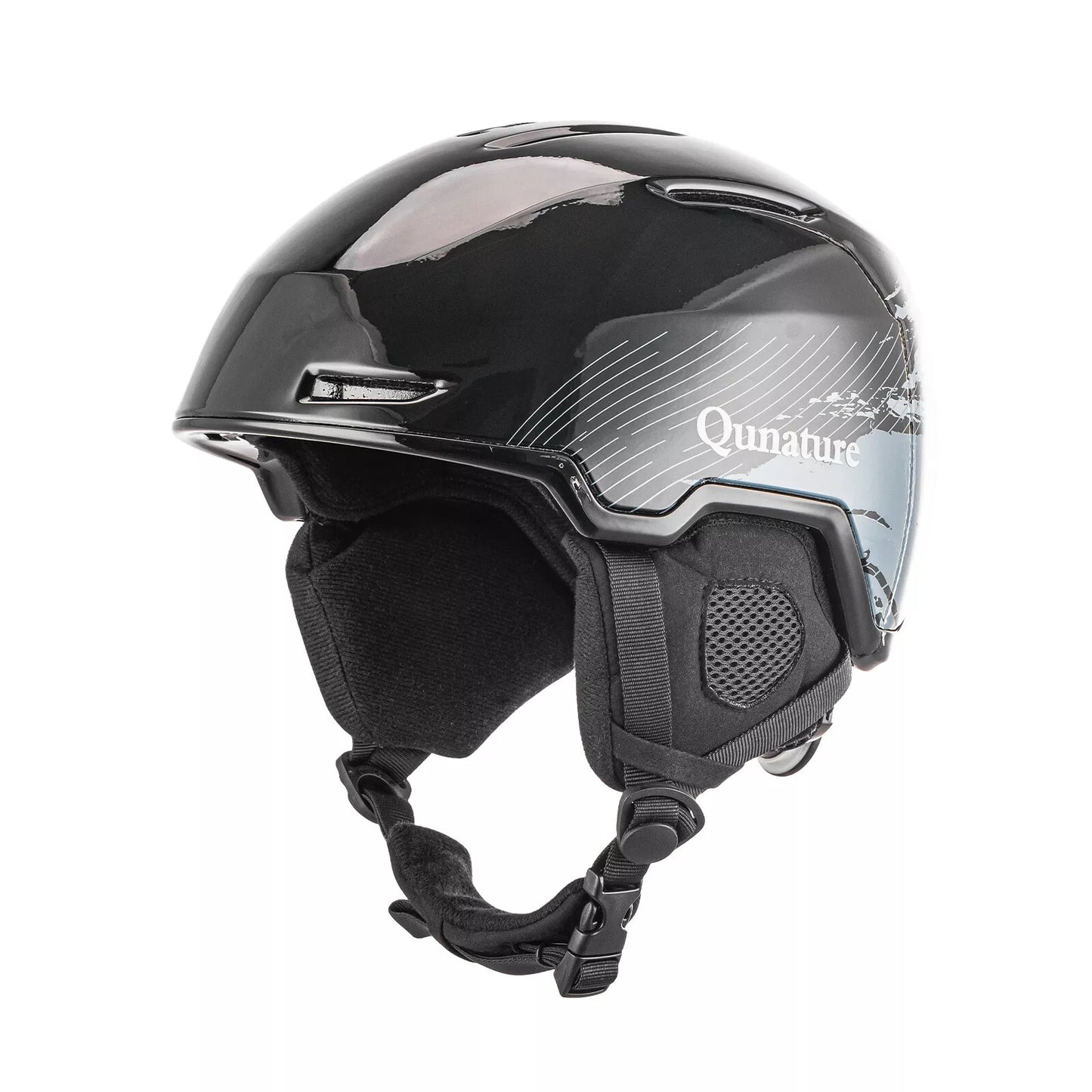 Capacete de snowboard/esqui Qunature com protetores de ouvido Capacete de snowboard para mulheres e homens 54-61 cm
