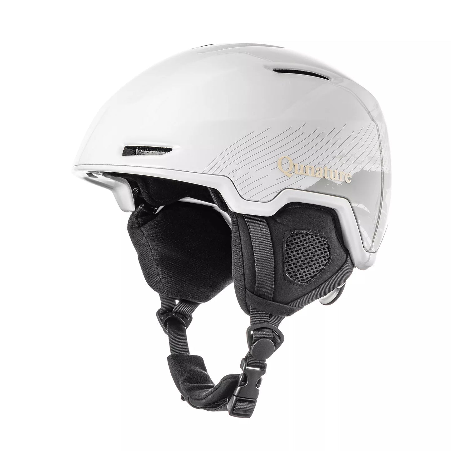 Capacete de snowboard/esqui Qunature com protetores de ouvido Capacete de snowboard para mulheres e homens 54-61 cm