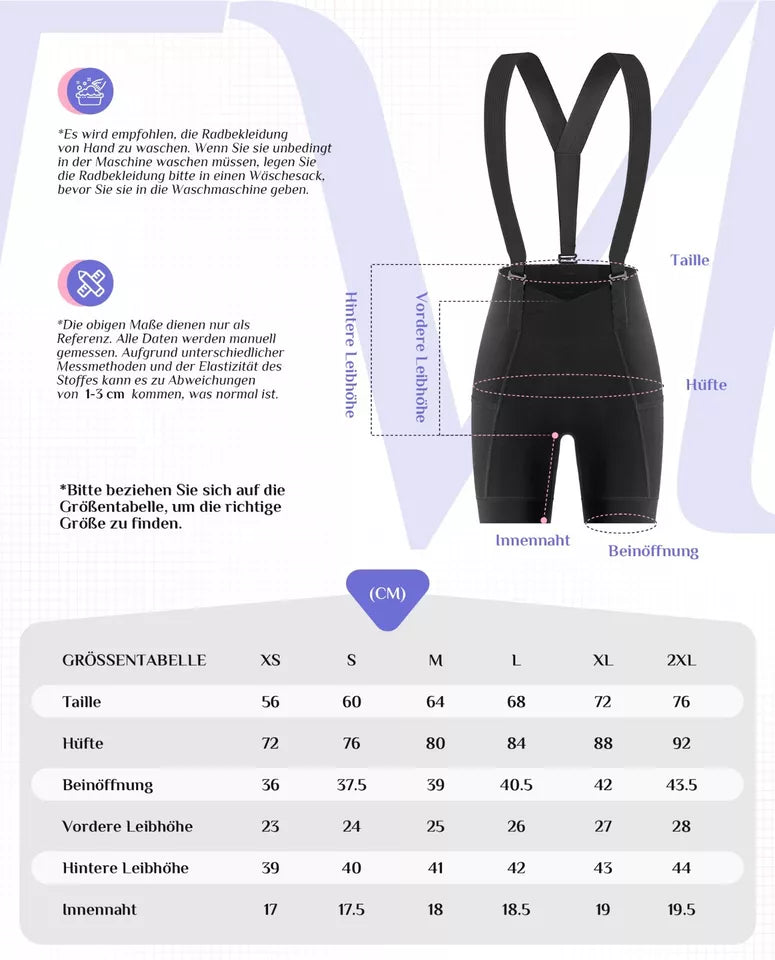 ROCKBROS bermuda de bicicleta feminina, bermuda de ciclismo acolchoada
