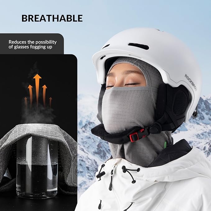 Qunature Balaclava Máscara de esqui de inverno Balaclava Ski Motocicleta Máscara facial feminina / masculina Balaclava quente à prova de vento respirável para esportes ao ar livre, esqui, snowboard, ciclismo