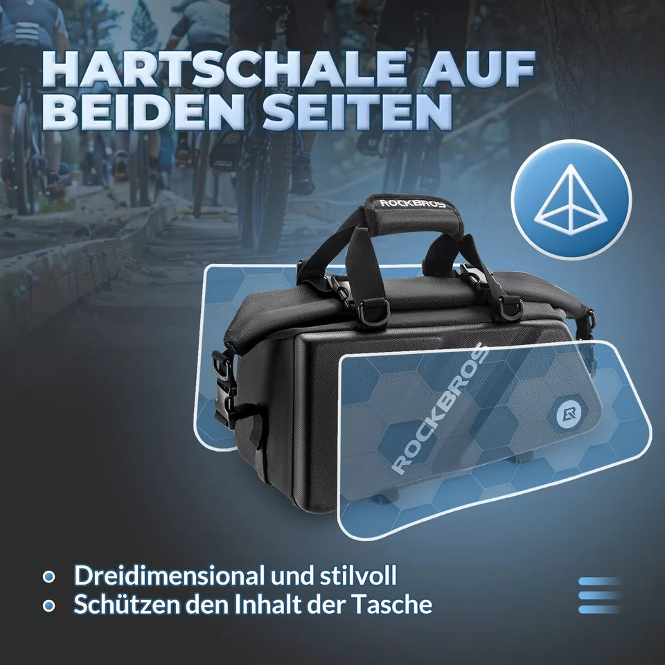 Bolsa de bagagem ROCKBROS, cestos para rodas traseiras de bicicleta, 11,6L, porta-bagagens -