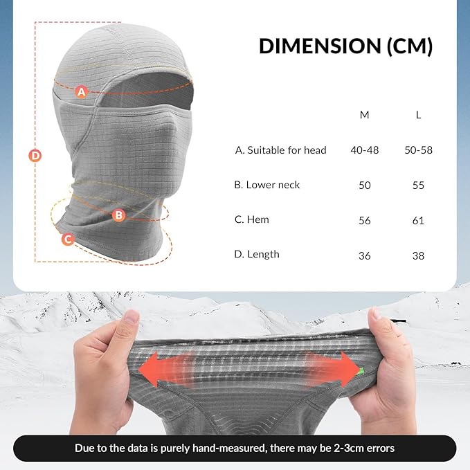 Qunature Balaclava Máscara de esqui de inverno Balaclava Ski Motocicleta Máscara facial feminina / masculina Balaclava quente à prova de vento respirável para esportes ao ar livre, esqui, snowboard, ciclismo
