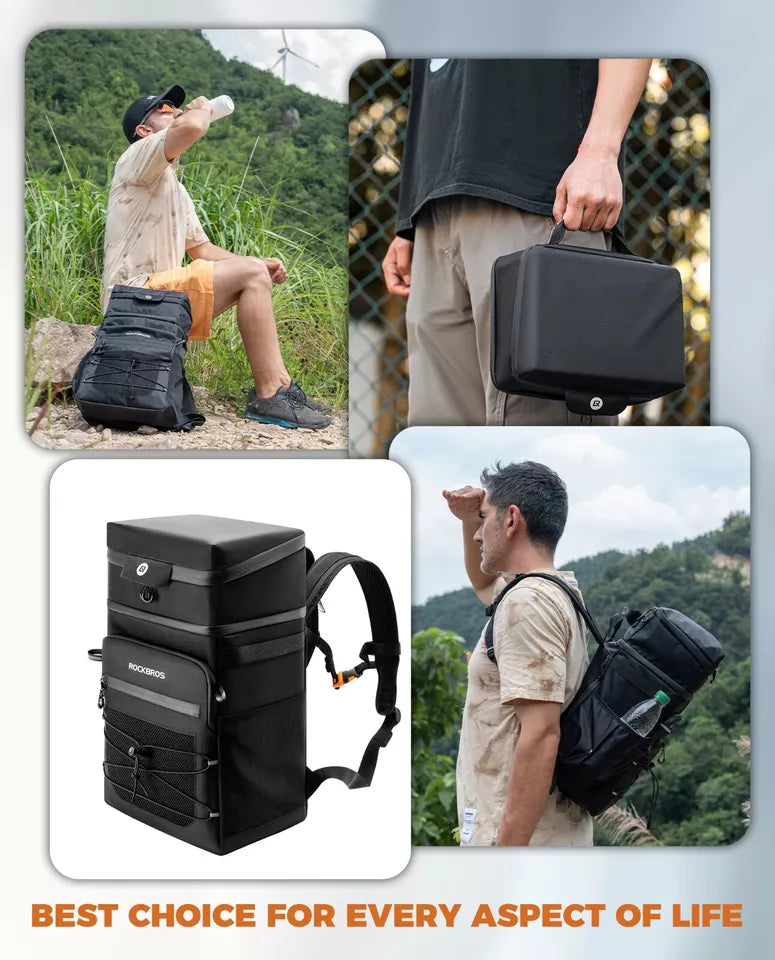 Mochila removível ROCKBROS Mochila multifuncional 3,5 + 14L para viagem ao ar livre