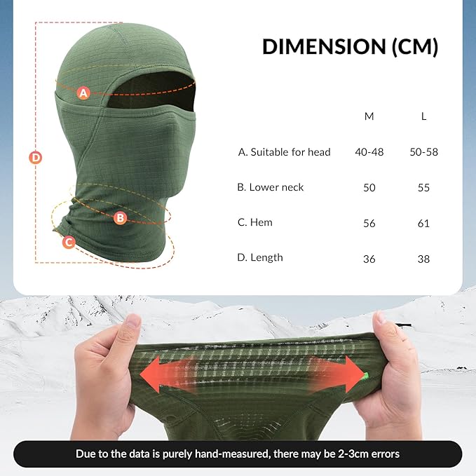 Qunature Balaclava Máscara de esqui de inverno Balaclava Ski Motocicleta Máscara facial feminina / masculina Balaclava quente à prova de vento respirável para esportes ao ar livre, esqui, snowboard, ciclismo