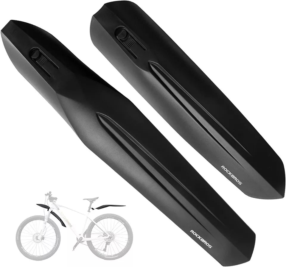 Conjunto de guarda-lamas de bicicleta ROCKBROS dianteiro + traseiro para MTB de 22-24 polegadas