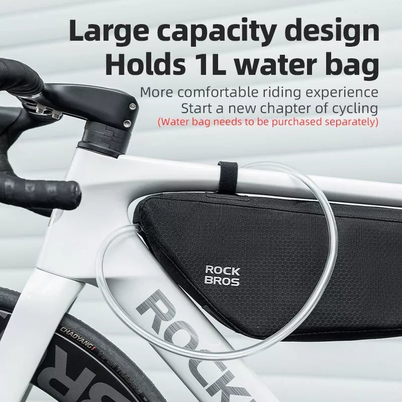 Bolsa de bicicleta ROCKBROS bolsa triangular removível para MTB 2.9L