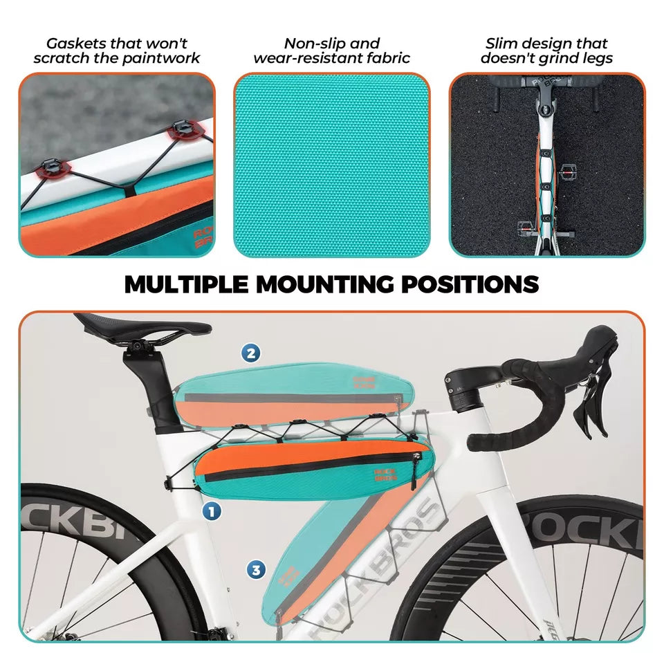 Bolsa para quadro de bicicleta ROCKBROS tubo inferior