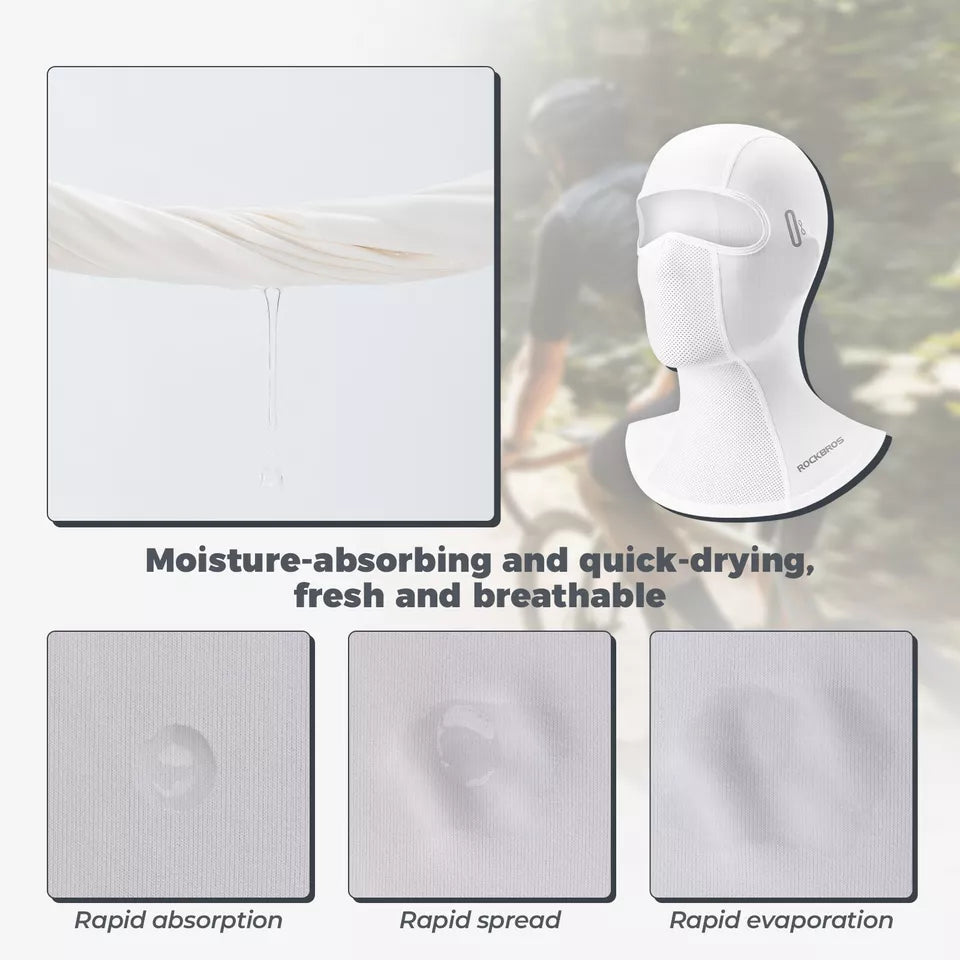 ROCKBROS Balaclava respirável balaclava capa de cabeça para homens e mulheres