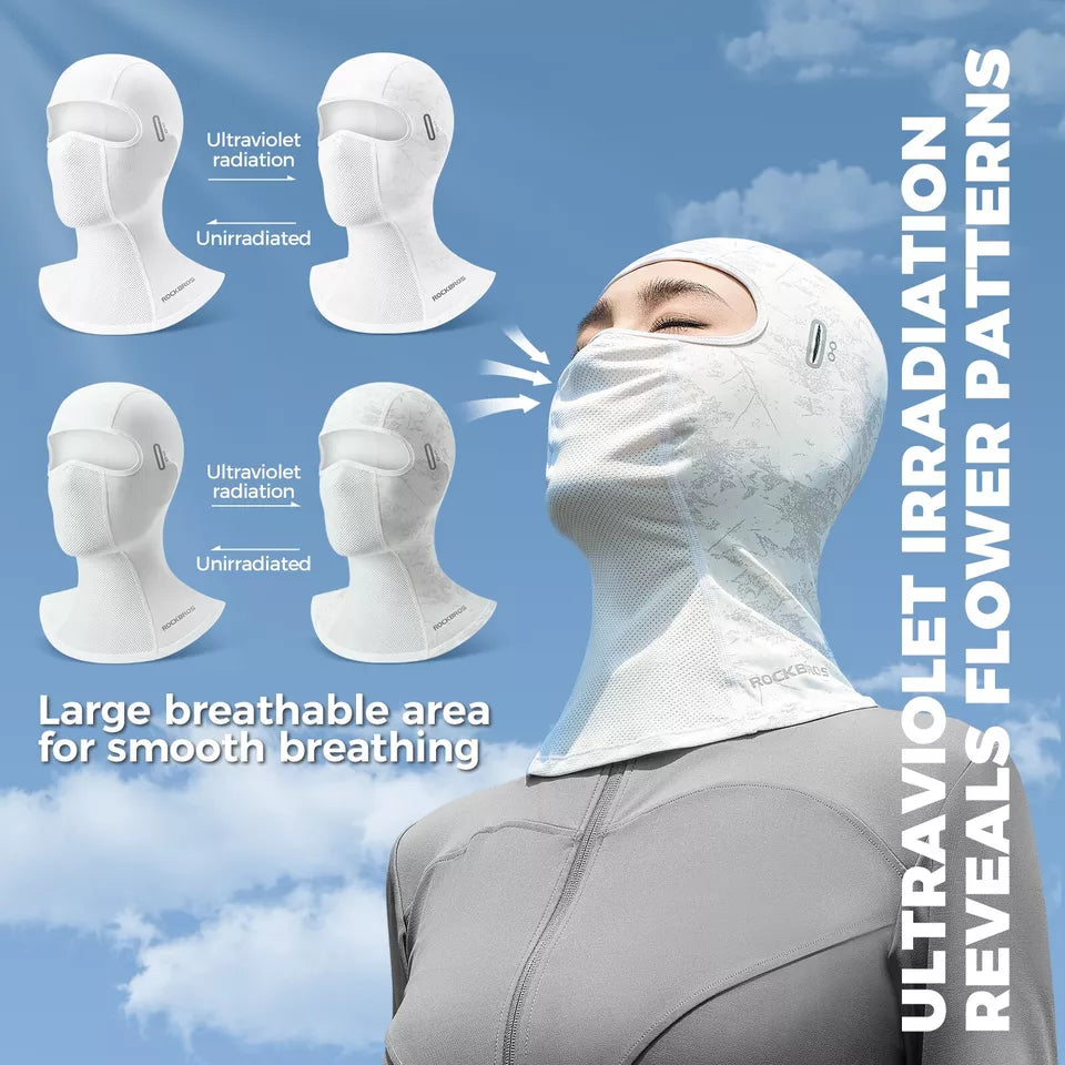 ROCKBROS Balaclava respirável balaclava capa de cabeça para homens e mulheres