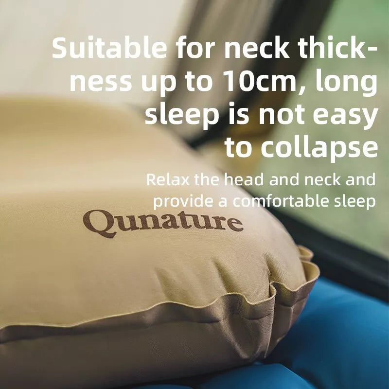 Qunature Camping Pillow Praia Travesseiro Travesseiro Inflável Ao Ar Livre