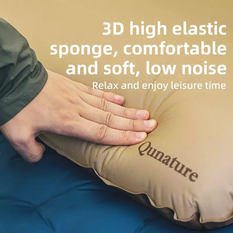 Qunature Camping Pillow Praia Travesseiro Travesseiro Inflável Ao Ar Livre