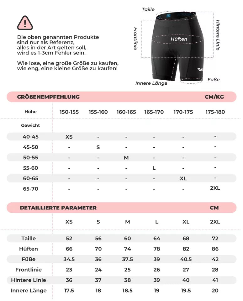 Shorts femininos para bicicleta de estrada ROCKBROS, shorts de ciclismo acolchoados para bicicleta