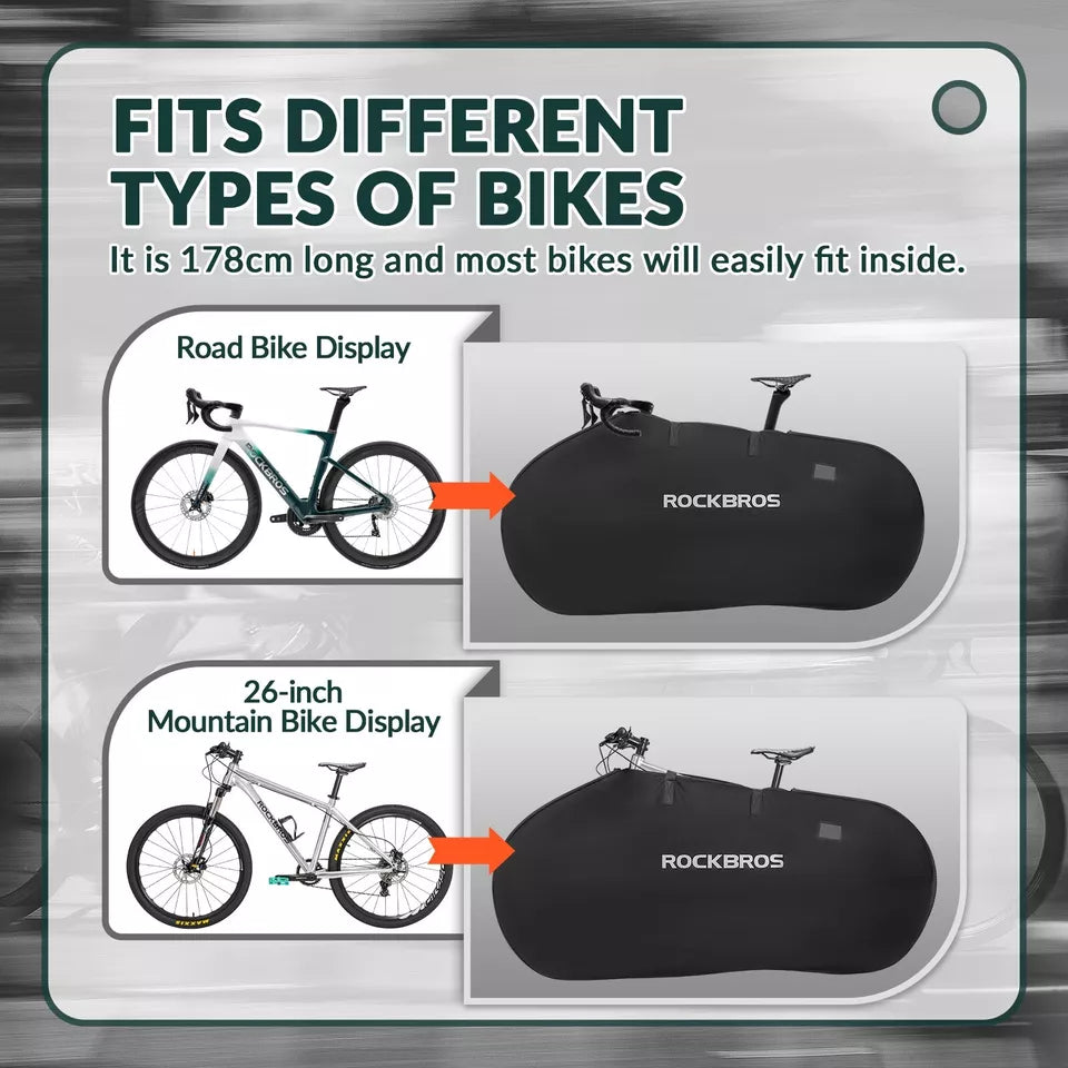 Bolsa de transporte de bicicleta ROCKBROS para 1 bicicleta até 26 polegadas bolsa de armazenamento MTB