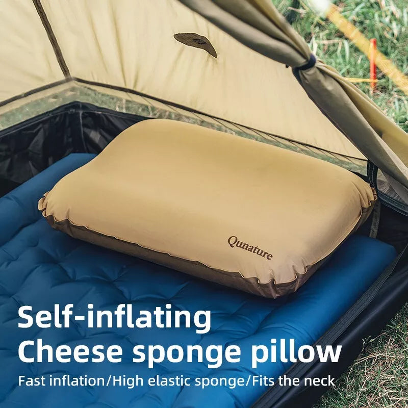 Qunature Camping Pillow Praia Travesseiro Travesseiro Inflável Ao Ar Livre