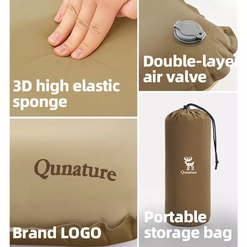 Qunature Camping Pillow Praia Travesseiro Travesseiro Inflável Ao Ar Livre