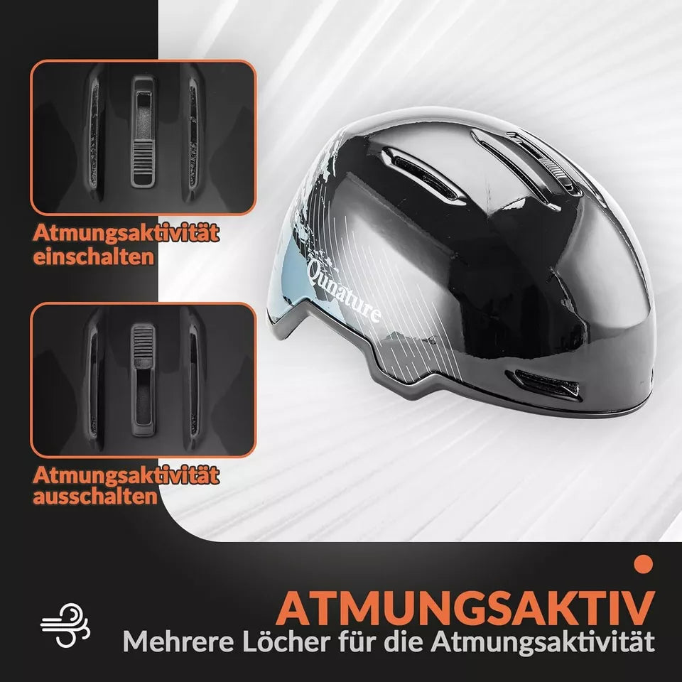 Capacete de snowboard/esqui Qunature com protetores de ouvido Capacete de snowboard para mulheres e homens 54-61 cm