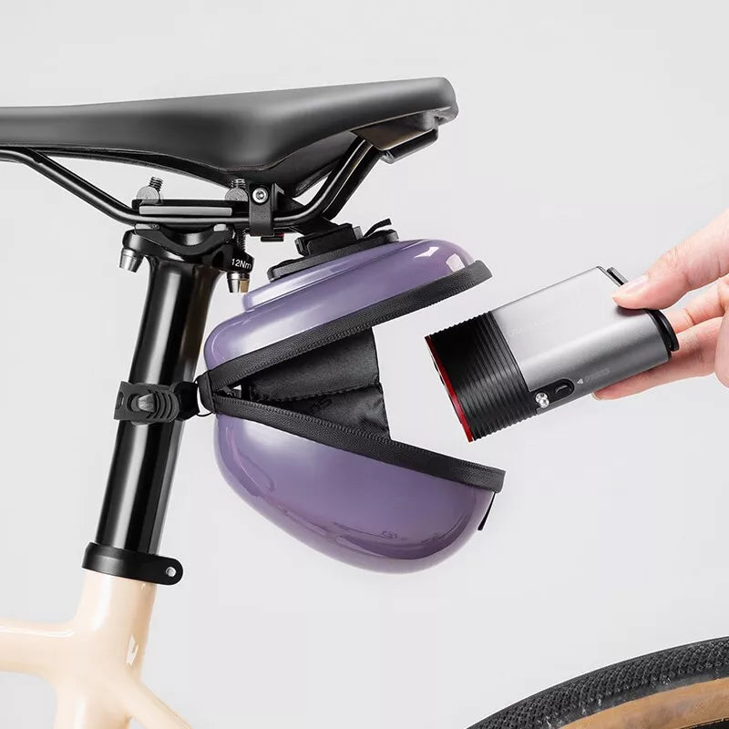 ROCKBROS bolsa de sela rígida para bicicleta bolsa de assento com liberação rápida 0,4L
