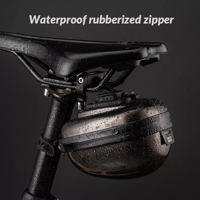 ROCKBROS bolsa de sela rígida para bicicleta bolsa de assento com liberação rápida 0,4L