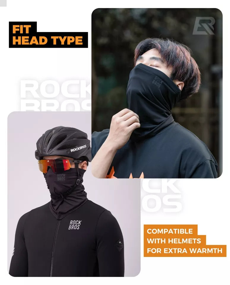 ROCKBROS Meia Balaclava Inverno Quente Tubo Cachecol Aquecedor de Pescoço Ao Ar Livre Unissex