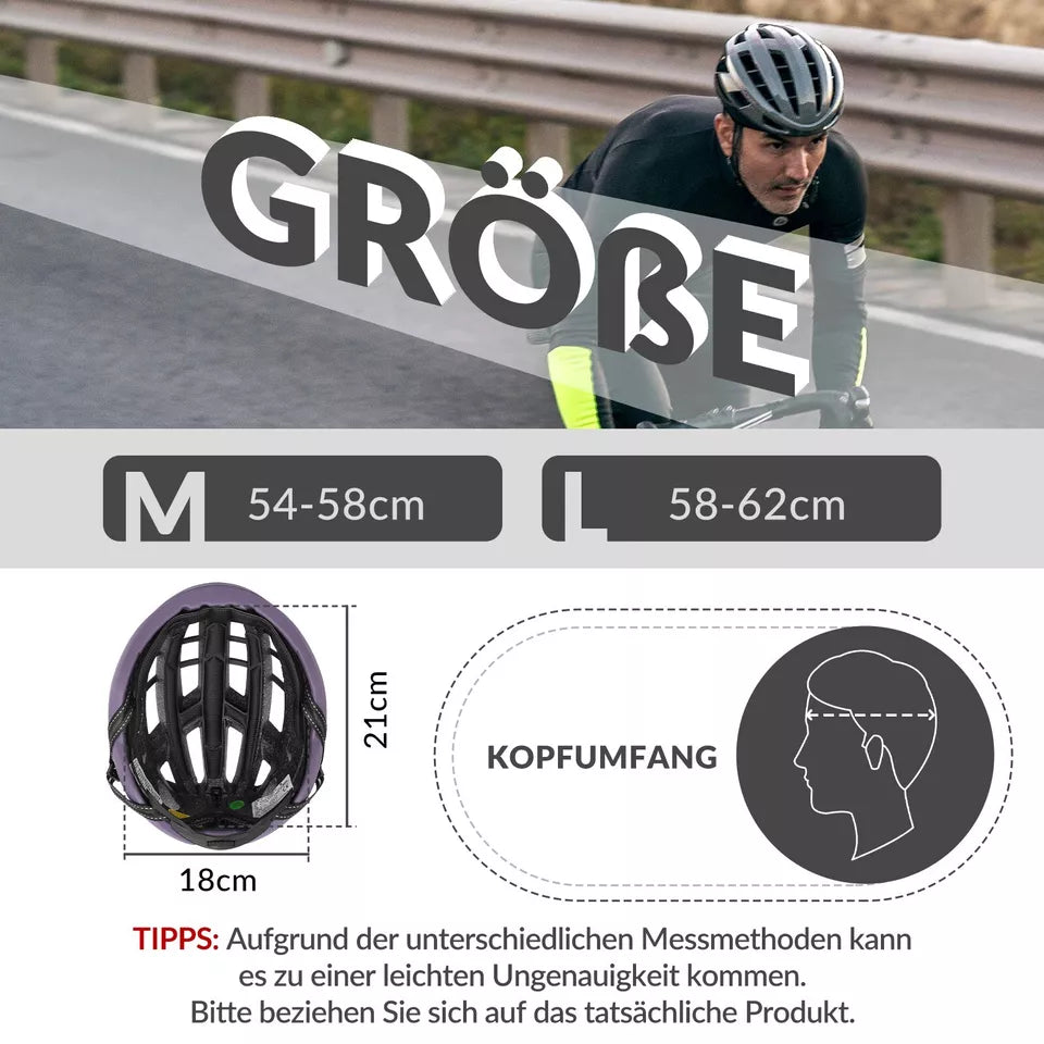 ROCKBROS capacete de bicicleta de estrada PC + EPS 54-58 cm capacete de bicicleta feminino masculino absorção de choque