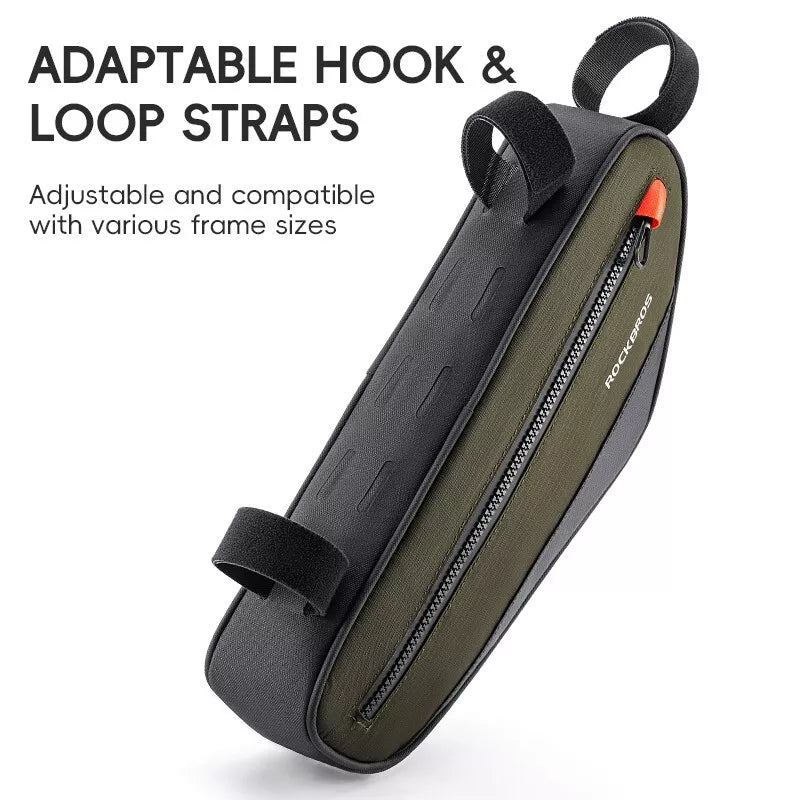 ROCKBROS bolsa para quadro de bicicleta bolsa triangular bolsa de ferramentas 1,7L
